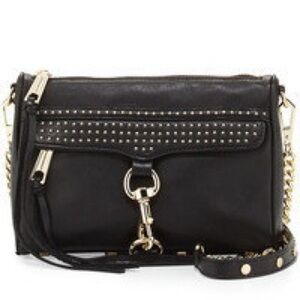 Rebecca Minkoff - Black Studded MAC Mini Crossbody